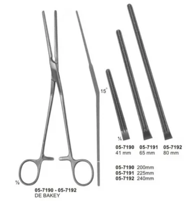 Atraumata Coarctation Clamps , Patent-Ducts Clamps